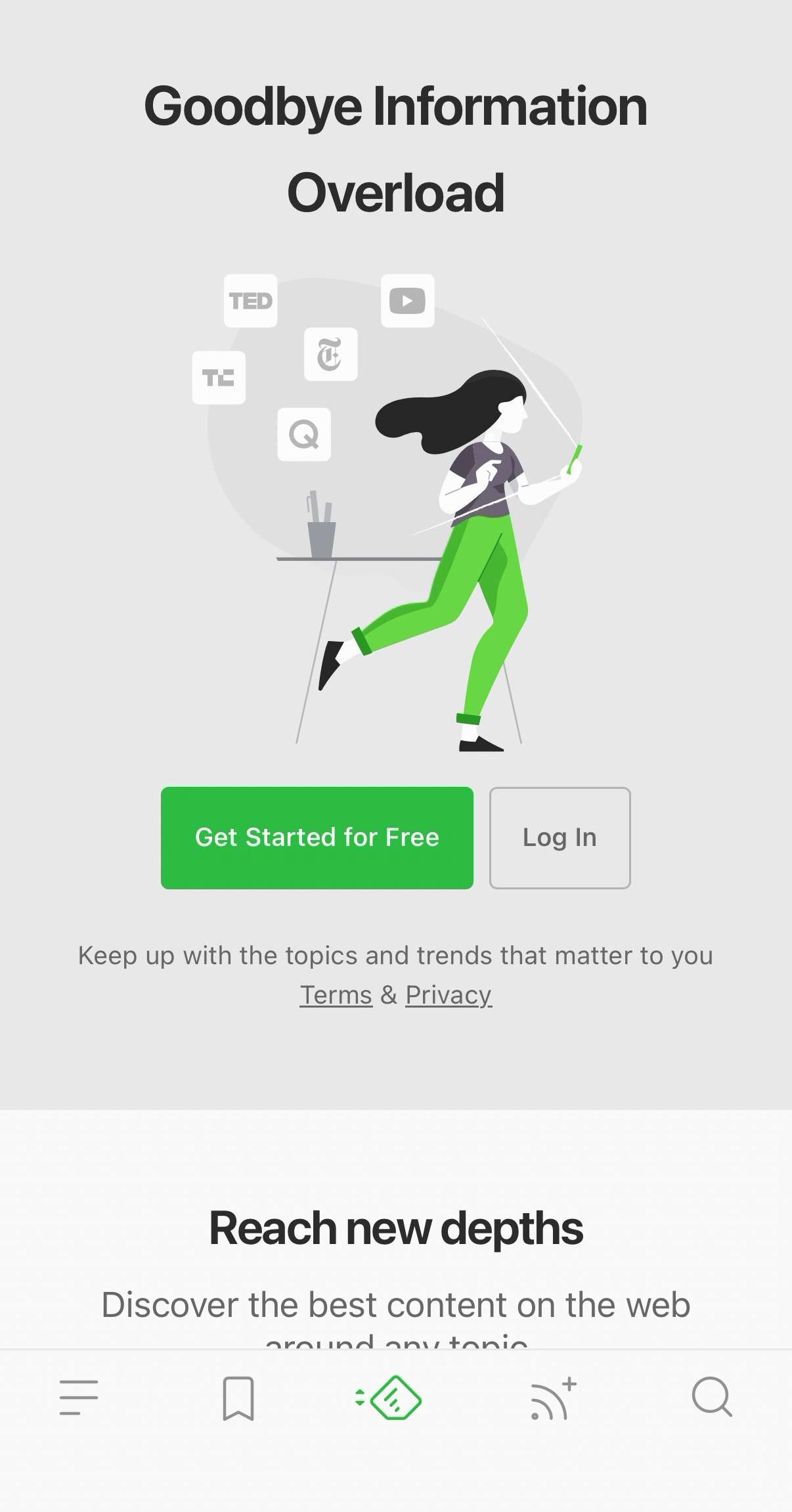 Feedlyアカウントをスマートフォンのアプリで作成する