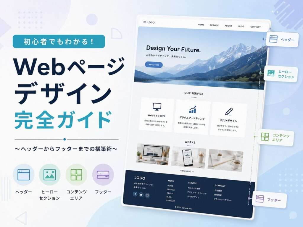 Webページデザイン完全ガイド〜ヘッダーからフッターまでの構築術〜