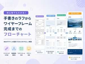 Webページデザイン完全ガイド〜手書きラフからワイヤーフレームへの清書フロー〜